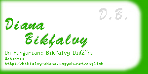 diana bikfalvy business card